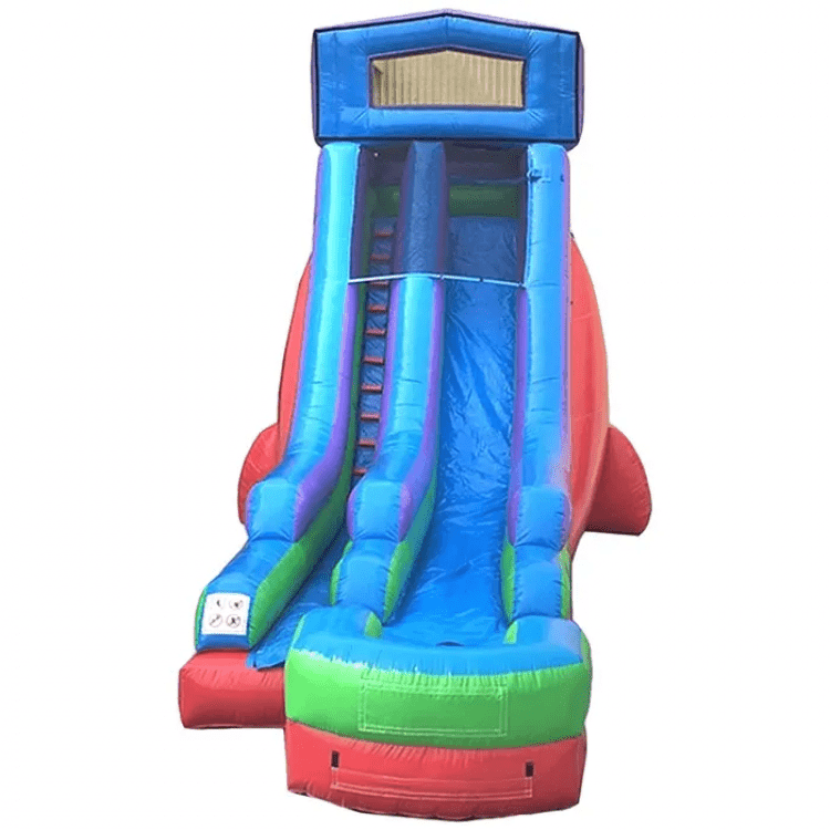 18' Rainbow Inflatable Water Slide